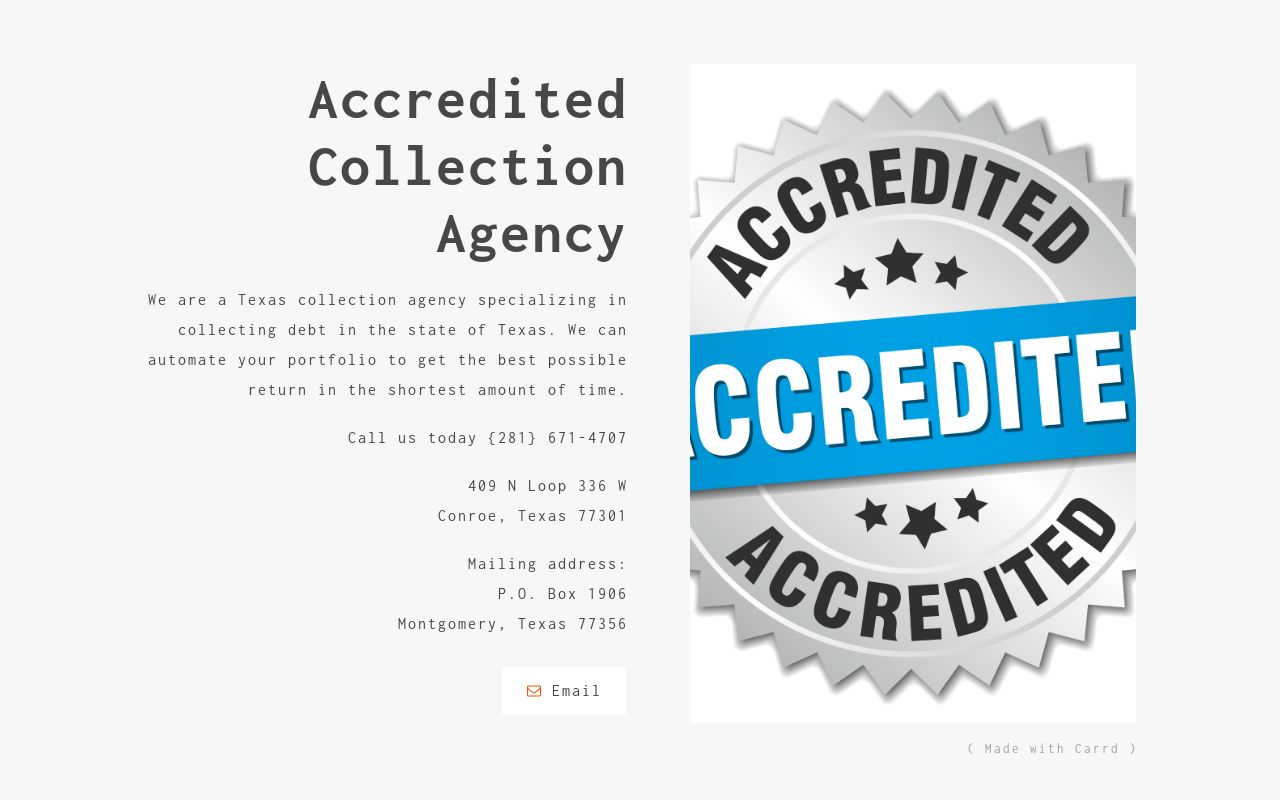 Carrd profile picture for @accredited